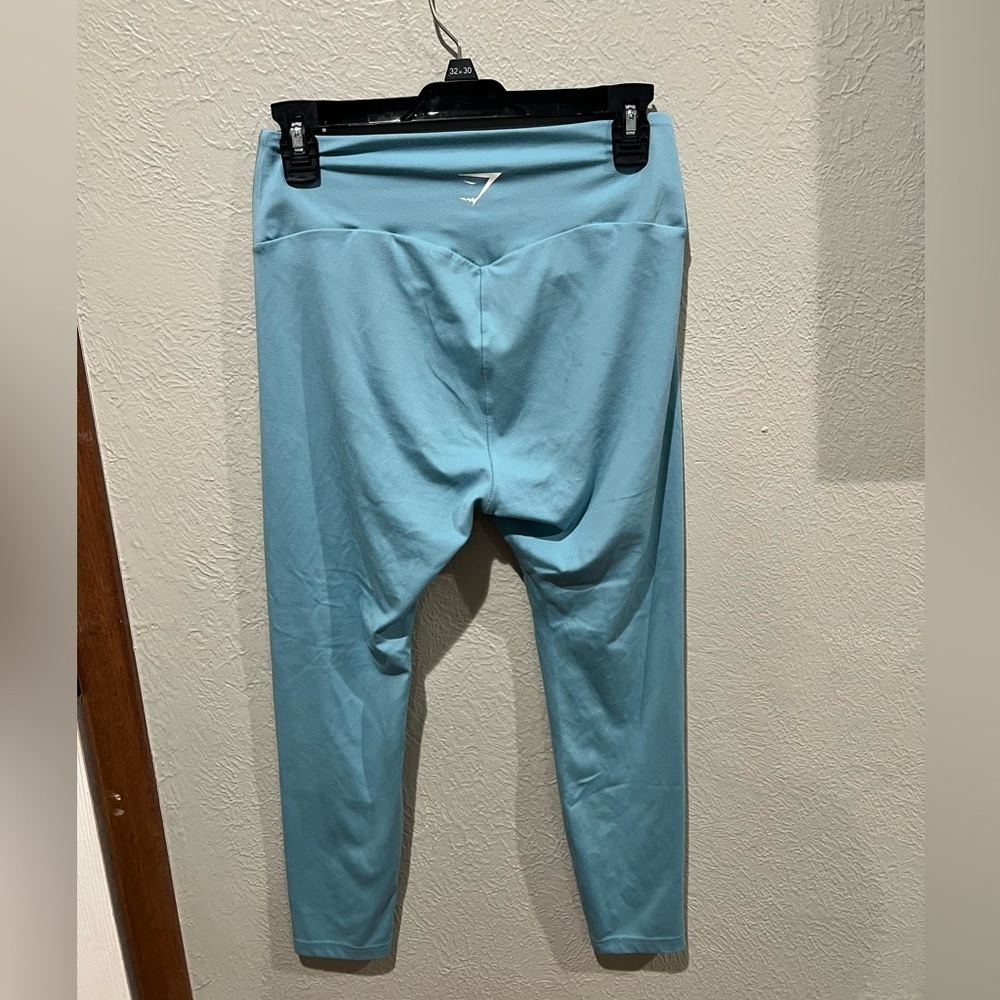 Gymshark Light Blue/Teal High-Waist Leggings Seamless Buttersoft Size XL EUC - Picture 2 of 3